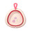 Foldable Wash Basin for Baby Travel Pink 1