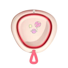 Portable Baby Folding Basin Pink Outdoor Use
