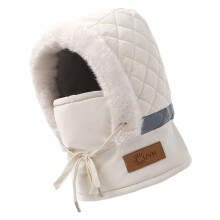 Verdickte Wintermütze, Pullover, Mütze, Skifahren,-Beige