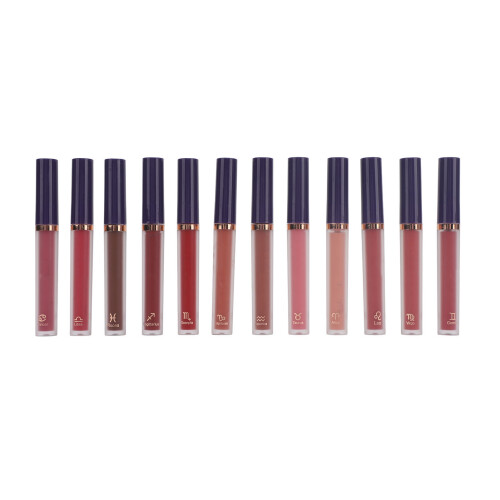 12 Farben Matte Flüssiglippenstift-Set 2 g x12 1