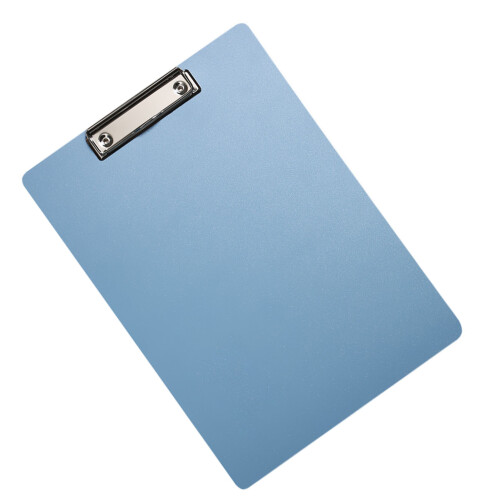 A4 Thicken Plastic Clipboard Folder, Vertical Clips, Office/Home Use