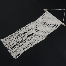 2X Macrame Woven Wall Hanging - Boho Style Bohemian Room Geometric Art Decor - Beautiful Apartment Dorm Room Decoration