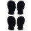 Polystyrene Black Foam Men Model Mannequin  Dummy Stand Shop Display Hat, 4 x BLACK 1