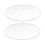2X Transparent 3mm Thick Mirror Acrylic Round Disc Diámetro:100mm 1