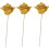 21Pcs Espuma Brillo Artificial Rosa DecoraciÓn, Oro 1