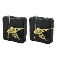 2X DIY Clock Metal Texture Wall Clock Retro Wall Clock Movement Accessories