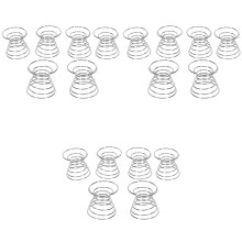 18 Pieces Air Plant Stand Airplant Container Tillandsia Holder Stainless Steel Plant Display Racks Air Pineapple Base