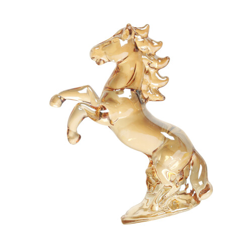 Figurines de cheval en cristal sculptées à la main,-Champagne