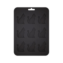 Les moules de boule de glace de forme de chats assurent le-Noir