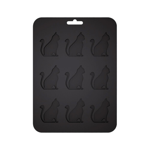 Les moules de boule de glace de forme de chats assurent le-Noir