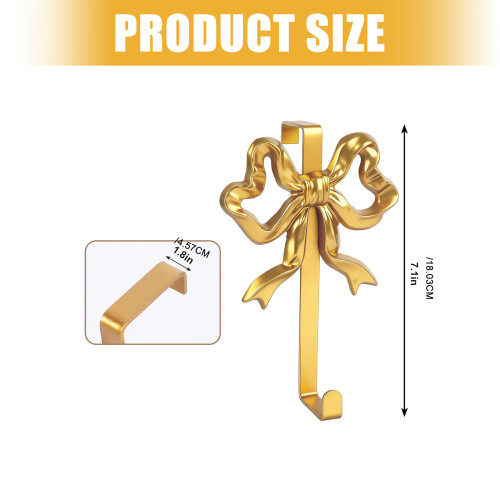 Easy Install Bowknot Stainless Steel Hook with Hardware Metal 2