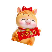 Hars Chinese Zodiacs Paard Standbeeld Ornament-vrede en geluk