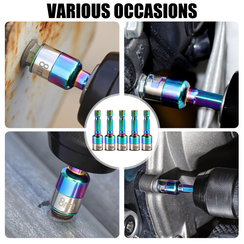 5Pcs Power Drills Converters Ratchets Socket Batches Adapters 1