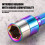 5Pcs Universal 8mm Hexagonal Shank Impact Socket Spanner Metal 7