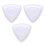 3x médiators LED de guitare 40 mAh ABS blanc vert violet 3