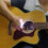 3x médiators LED de guitare 40 mAh ABS blanc vert violet 8