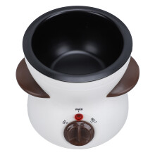 Mini-Elektrofondue-Set 200ml Weiß 25W mit 10 Dip- Gabeln
