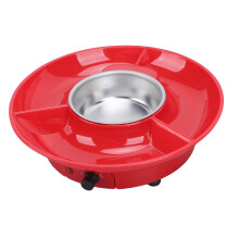 Elektrischer Schokoladenfondue-Set mit 10 Gabeln, 25W EU-Stecker