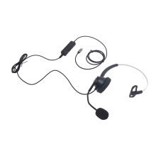 Single Ear USB-C/3.5mm Noise Cancelling Headset for PC, Laptop, Tablet, Black