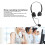 Cuffie USB da ufficio a due padiglioni per PC nere 3