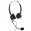 Cuffie USB da ufficio a due padiglioni per PC nere 11