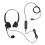 Cuffie USB da ufficio a due padiglioni per PC nere 1
