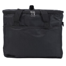 Borsa termica per pranzo da 22 L XL nera in foglio di alluminio
