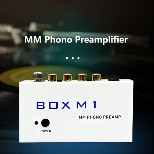 BOX M1 Preamplifier for Turntables Phono Amplifier Gramophone Turntable Amplifier US Plug 2