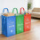 Packung mit 3 waschbaren Mülleimern mit glatten Oberflächen, 4