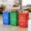 Packung mit 3 waschbaren Mülleimern mit glatten Oberflächen, 6