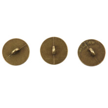 40 Stücke Zinklegierung Tasten Pferdekopf Geschnitzte Runde Bronze Ton 15mm (5/8 Zoll) Dia.