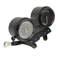 nometro della velocità e odometro da 12V per motocicletta per YBR 125, strumento elegante in plastica e metallo