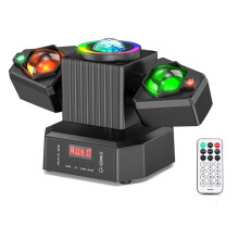 Refletor de LED de 50W com Feixe, 4 em 1, Efeito Estrelado para Palco, DMX512, Ideal para DJs, Festas, Igrejas, Casamentos e Teatros, Plugue Americano