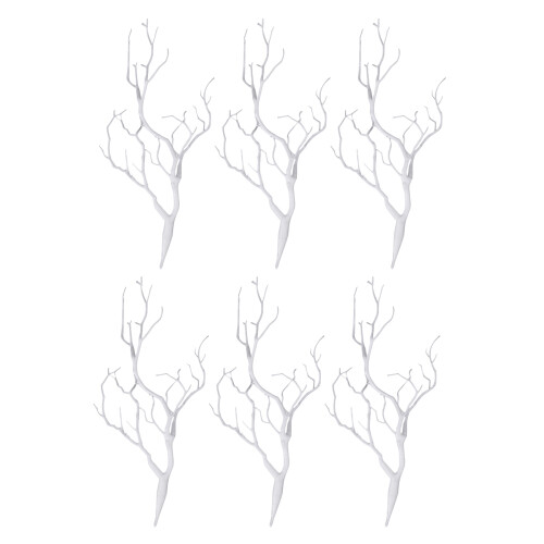 6 x Artificial White Dry Plant Tree Branch Wedding Party Decor