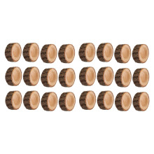 24Pcs Wooden Candle Holder,Votive Tealight Holder for Wedding Party for Table,Halloween Christmas Party Home Decor