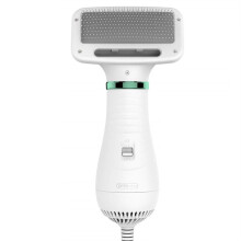 Secador de Pelos 2 em 1 para Cães e Gatos de Pequeno Porte com Escova Aplicadora, 75-85 DB, Temperatura Ajustável (EUA)