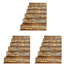 18X Autocollant 3D D'Escaliers Muraux Autocollant Mural-Paysage Vintage Autocollant D'Escalier Carreaux Autocollant Amovible Peler et Coller