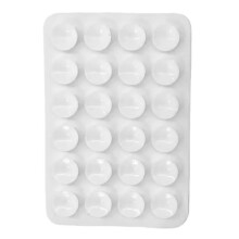 (White) Silicone Suction Cup Mobile Phone Anti Slip Mount - Multifunctional, Single Sided - Mobile Accessory Smartphone Holder
