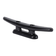 Cleat nautico in nylon 128 mm/5,04 in, nero, resistente