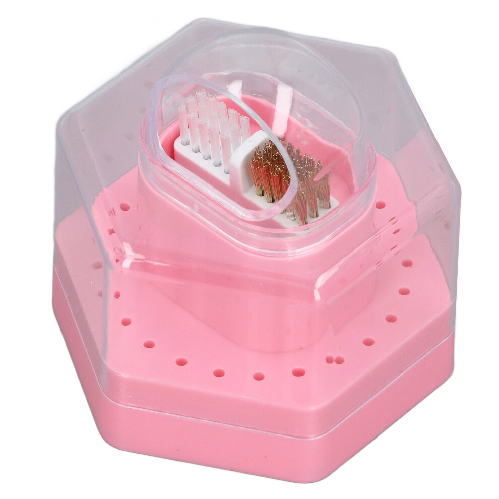 24 Holes Nail Drill Bits Stand Case â ABS & Metal Storage Box