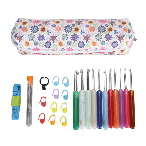 Ergonomic Crochet Hooks Set 2.5mm‑8mm Soft Grip for Beginners 2