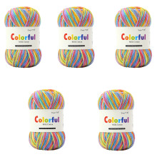 5Rolls Acrylic Yarn 50grams Per Roll Milk Cotton Yarn-Section 2