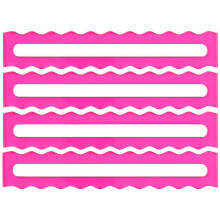 Set of 4 Acrylic Mahjong Card Guide Designs to-4 rose red waves