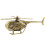 Antike Hubschrauber-Figur aus Messing,-Gealterte Farbe 1