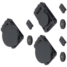 Pack of 3 Adjustable Belt Magnetic Clips Lockable-With Lock