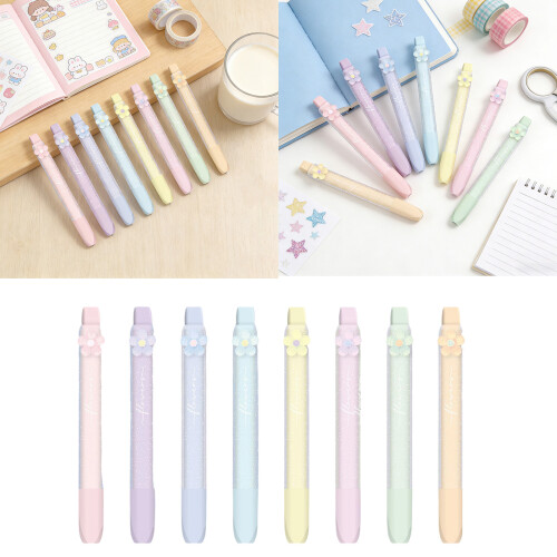 8Pcs Glittering Highlighter Marker Retractable Highlighter Pen 1