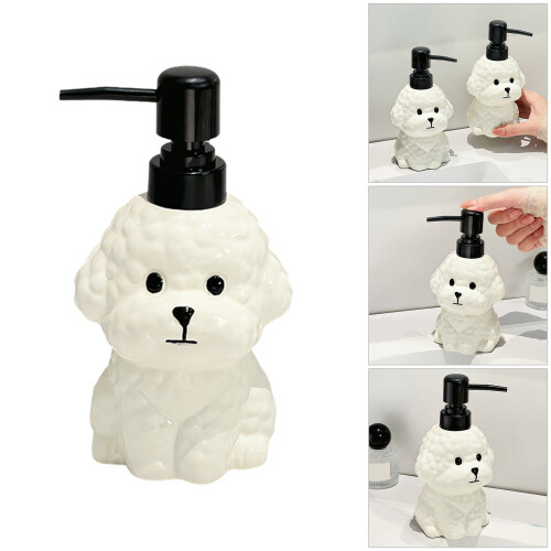 Bouteilles à pompe rechargeables en forme de chiot, conteneur de 2