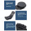 Pack of 3 Adjustable Belt Magnetic Clips Lockable-With Lock 2