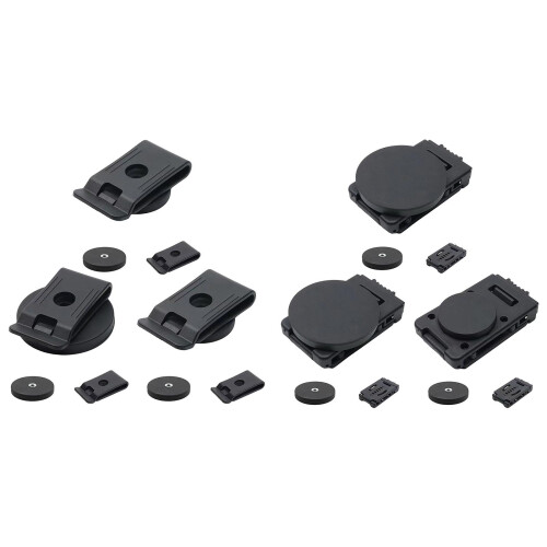 Pack of 3 Adjustable Belt Magnetic Clips Lockable-With Lock 2