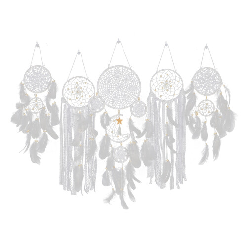 Set de decorațiuni de perete cu capcană de vise – 5 piese